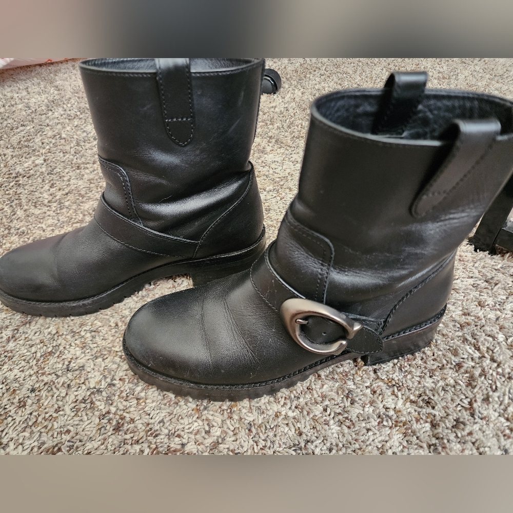 Coach leighton buckle moto boot - Picture 6 of 7
